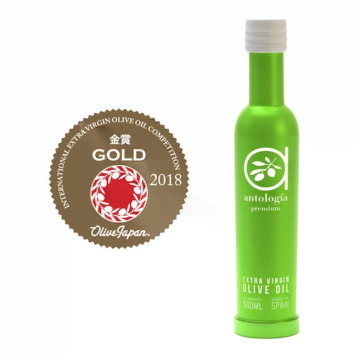 Antologia extra virgin olive oil recommended. Polyphenol 3 times Acidity 0.1. Genuine olive oil. OLIVE OIL JAPAN GOLD MEDAL Winner Spain